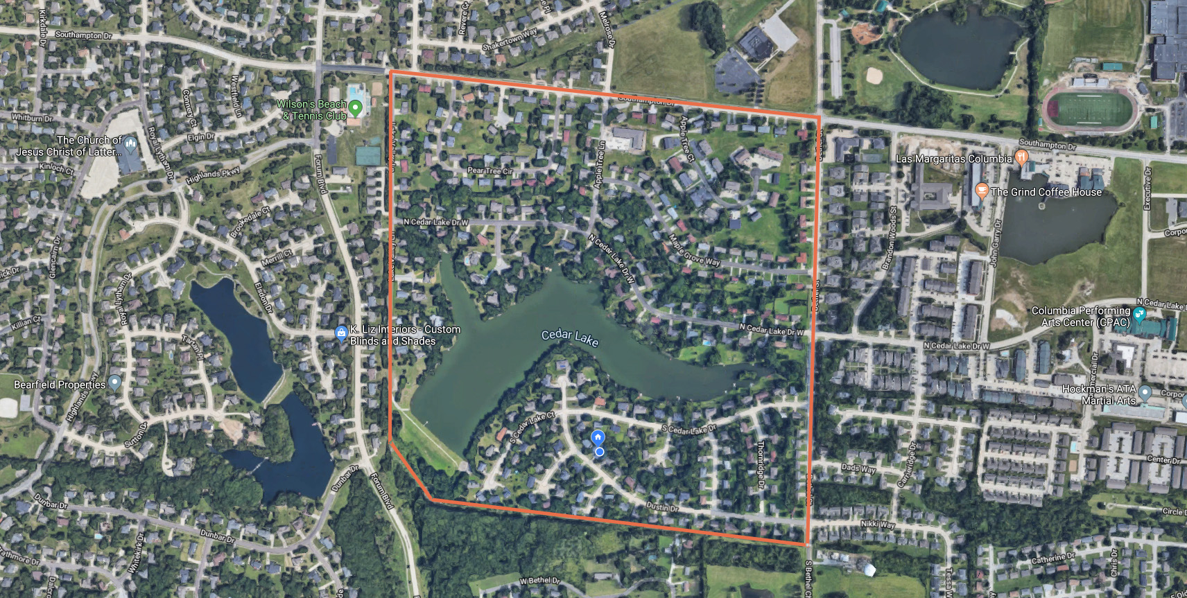 About Cedar Lake Cedar Lake Subdivision